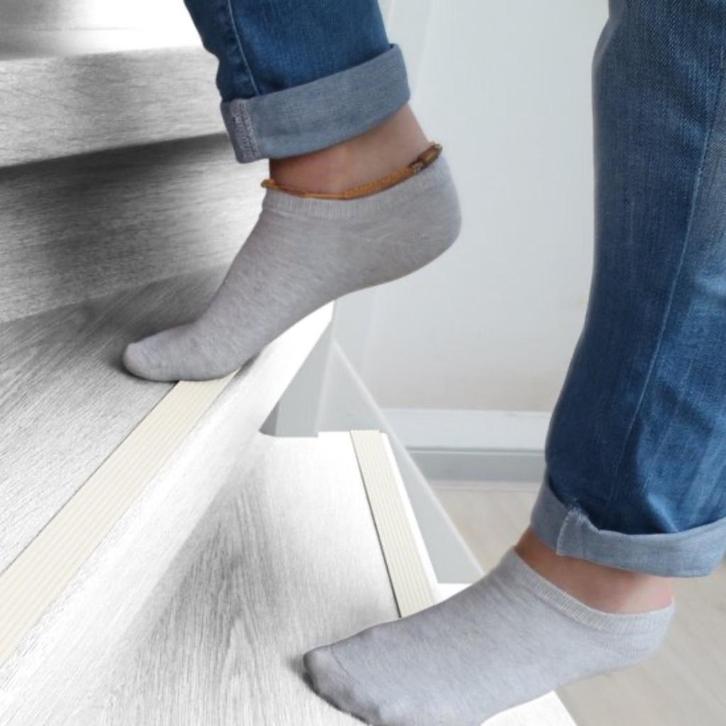 Antislip tape rubber trap strip zelfklevend gebroken wit, Doe-het-zelf en Verbouw, Plinten en Afwerking, Nieuw, Overige typen