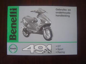 Benelli 491GT Sport Racing 1998 scooter instructie boekje  beschikbaar voor biedingen