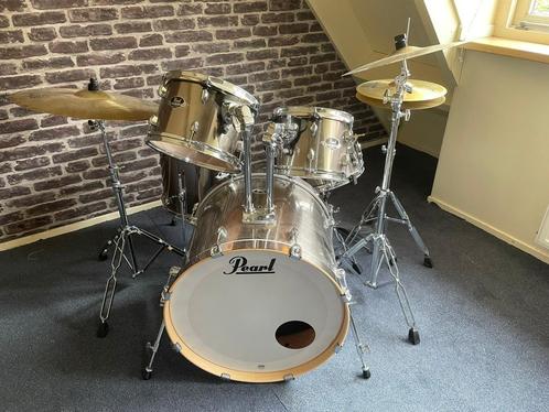 Compleet Pearl Export drumstel met kruk, Muziek en Instrumenten, Drumstellen en Slagwerk, Zo goed als nieuw, Pearl, Ophalen