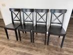4 IKEA stoelen, ikea chairs, Ophalen, Gebruikt, Bruin, Vier