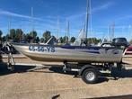 Linder 400 sportsman side console inclusief trailer, Watersport en Boten, Ophalen, 10 tot 30 pk, Gebruikt, Aluminium