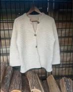 Wollen Trui - Handgemaakt - Maat M/L, Kleding | Dames, Maat 38/40 (M), ., Wit, Ophalen of Verzenden