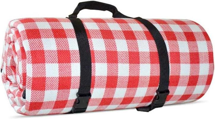 Mattie Picknickkleed - 200x200 cm - Rood/Wit - Waterproof, Hobby en Vrije tijd, Picknickmanden, Nieuw, Zonder inhoud, Ophalen of Verzenden