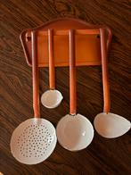 Vintage Emaille Lepelrek Compleet, Ophalen of Verzenden