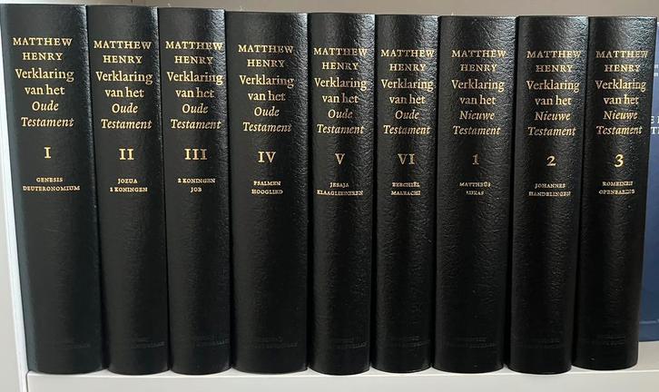 Matthew Henry Bijbelverklaring 9-delig - compleet!, Boeken, Godsdienst en Theologie, Gelezen, Ophalen of Verzenden
