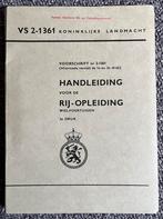 VS 2-1361 Handleiding … Rij-opleiding wielvoertuigen - 1977, Verzamelen, Militaria | Algemeen, Nederland, Boek of Tijdschrift