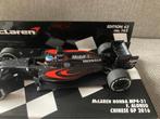 ✅ Fernando Alonso 1:43 Chinese GP 2016 Mclaren Honda MP4-31, Ophalen of Verzenden, Nieuw, Formule 1
