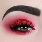 glitter rood goth punk rock vamp MUA cosplay rave halloween, Nieuw, Make-up, Rood, Verzenden