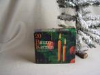 Vintage doosje met 20 witte kerstboomkaarsjes, Ophalen of Verzenden, Nieuw