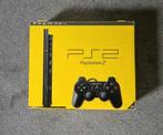 Playstation 2 slim, Spelcomputers en Games, Spelcomputers | Sony PlayStation 2, Zwart, Met 2 controllers, Ophalen of Verzenden