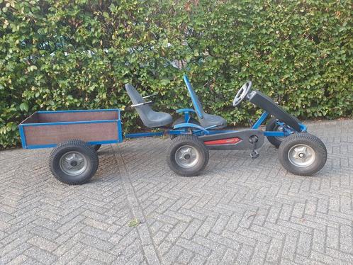 Mammoet skelter met aanhanger, Kinderen en Baby's, Speelgoed | Buiten | Skelters, Gebruikt, Mammoet, Duozit, Met kar of aanhanger