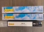 HP 981A Inktcartridges - Zwart, Geel, Rood - Nieuw, Computers en Software, Printerbenodigdheden, Ophalen of Verzenden, Nieuw, Cartridge
