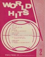 Mu184 bladmuziek --------- world hits no2, Verzenden, Gebruikt, Artiest of Componist, Populair
