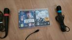 Playstation 3 Singstar Compleet met 2 microfoons en 2 games, Ophalen of Verzenden, Zo goed als nieuw, Microfoon, PlayStation 3