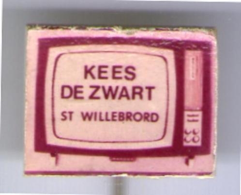 Kees Zwart St. Willebrord plastic speldje ( V_173a ), Verzamelen, Speldjes, Pins en Buttons, Zo goed als nieuw, Speldje of Pin