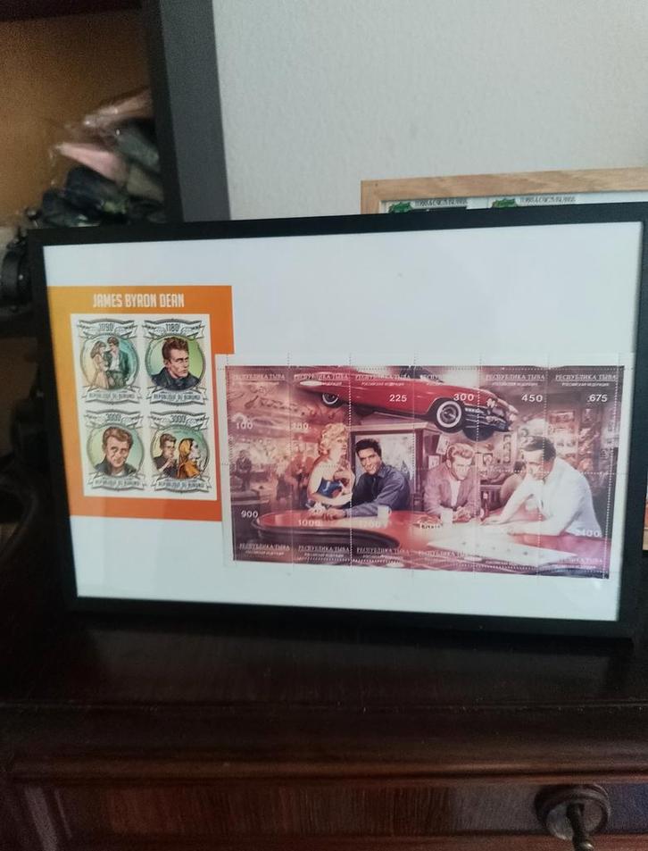 Elvis, Marilyn, James Dean Postzegels in Lijst, Postzegels en Munten, Postzegels | Volle albums en Verzamelingen, Buitenland, Ophalen of Verzenden