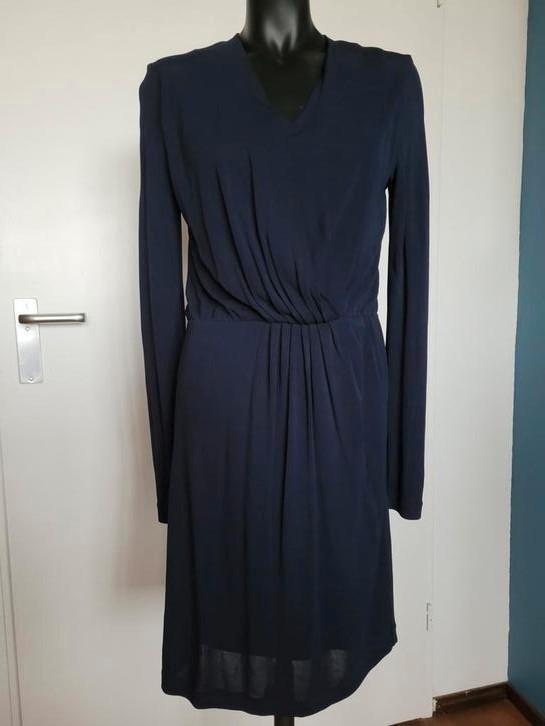 Donkerbauw jurkje "Tommy Hilfiger" mt XS, Kleding | Dames, Jurken, Zo goed als nieuw, Maat 34 (XS) of kleiner, Blauw, Ophalen of Verzenden