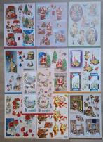 kerst 3d knipvellen A4., Hobby en Vrije tijd, Kaarten | Zelf maken, Ophalen of Verzenden, Nieuw, Kerst, Knipvel