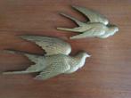 Houten decoratie vogels - antiek - vintag, Ophalen of Verzenden