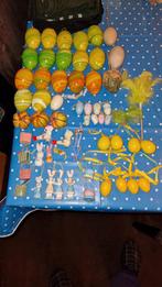 Collectie pasen, paas decoratie, eitjes, mandjes, konijnen, Diversen, Pasen, Ophalen of Verzenden, Gebruikt
