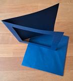 4 donkerblauwe passe partout kaarten met envelop, Ophalen of Verzenden, Nieuw, Overige thema's, Blanco kaart of Basiskaart