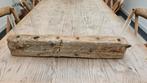 Oud hout decoratie balk met reageerbuisjes voor bloemen, Ophalen of Verzenden, Zo goed als nieuw