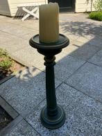 Groene kandelaar, Huis en Inrichting, Woonaccessoires | Kandelaars en Kaarsen, Overige materialen, Gebruikt, 50 tot 75 cm, Ophalen of Verzenden