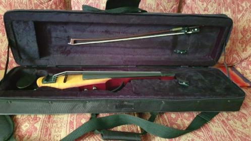 Supermooie NS Design WAV 4 Amber elektrische viool + tas, Muziek en Instrumenten, Strijkinstrumenten | Violen en Altviolen, Zo goed als nieuw