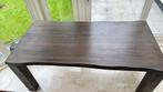 Massief eiken eettafel 6-pers (180x90), Ophalen, Hedendaags modern, met boomstamkant, Eikenhout, 50 tot 100 cm