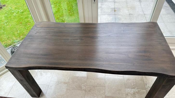 Massief eiken eettafel 6-pers (180x90), Huis en Inrichting, Tafels | Eettafels, Zo goed als nieuw, 50 tot 100 cm, 150 tot 200 cm