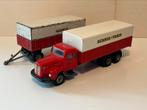 modelauto Tekno 451 Scania Vabis 110 met aanhanger 1:50, Verzenden, Zo goed als nieuw, Bus of Vrachtwagen, Tekno