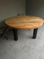 Ronde tafel mangohout, Huis en Inrichting, Ophalen, Zo goed als nieuw, Rond, 100 tot 150 cm