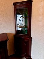 Antieke hoekkast met glazen deur, Huis en Inrichting, Kasten | Buffetkasten, Ophalen, Gebruikt, 50 tot 100 cm, 150 tot 200 cm