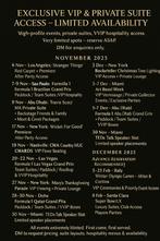 **EXCLUSIEVE TOEGANG TOT VIP- EN PRIVÉSUITES – BEPERKTE Besc