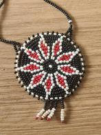 Vintage ster/zon handgemaakte kralen hanger/ketting, Ophalen of Verzenden, Zo goed als nieuw, Overige materialen