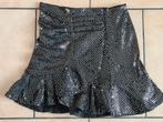 Een zwart/glitter rokje maat S van Loavies, Ophalen of Verzenden, Zo goed als nieuw, Zwart, Boven de knie