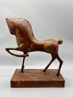 Sculptuur Paard Etruskische Stijl Mid Century, Antiek en Kunst, Ophalen of Verzenden