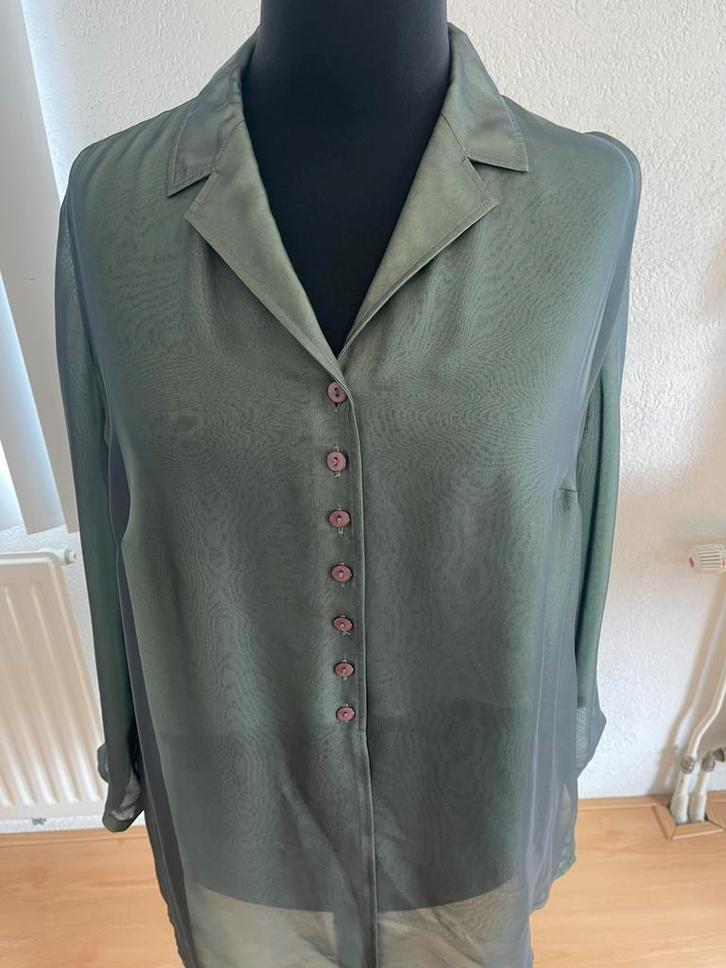 Groene blouse Gerry Weber maat 46, Kleding | Dames, Blouses en Tunieken, Zo goed als nieuw, Maat 46/48 (XL) of groter, Groen, Ophalen of Verzenden