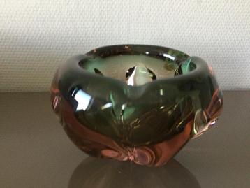 Vintage Tsjechische Bohemia Glass: asbak / glas sculptuur  beschikbaar voor biedingen