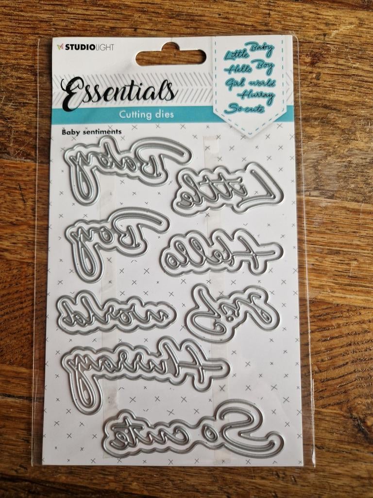 Studio Light Essentials Snijmallen - Baby Sentiments, Hobby en Vrije tijd, Scrapbooking, Nieuw, Frame of Mal, Ophalen of Verzenden