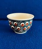 BUNZLAU kom mok 7 cm h decor Peacock Pauwenogen op groen, Ophalen