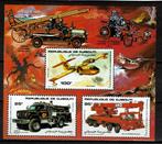 djibouti 1984 pf blok brandweer vliegtuigen auto cars auto's, Ophalen of Verzenden, Postfris, Auto's