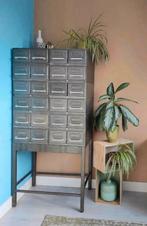 Vintage industriële ladenkast, Ophalen, Zo goed als nieuw