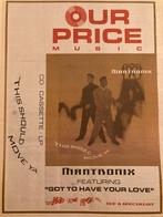 MANTRONIX Got To Have Your Love A3 advertentie, Ophalen of Verzenden