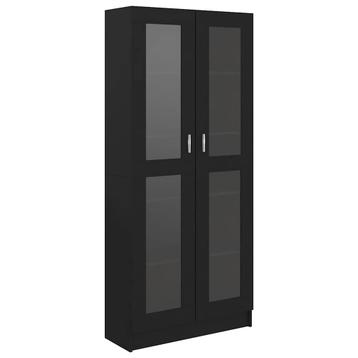 Nieuw in doos: vitrinekast 185,5 cm zwart VidaXL