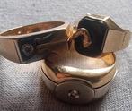 Drie gouden ringen 14 karaat 585 gewicht in totaal 25 gram, Ophalen of Verzenden, Zo goed als nieuw, Dame of Heer, Goud
