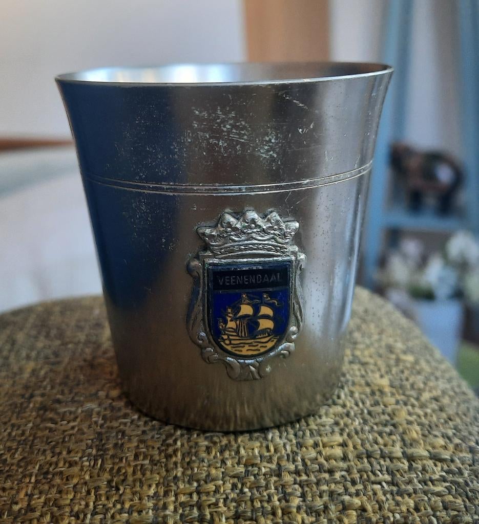 Vintage Metawa Holland Tinnen vaasje/potje, Ophalen of Verzenden