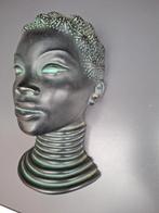 Achatit Germany, wandmasker, vrouwenhoofd, 50/60s, Ophalen of Verzenden