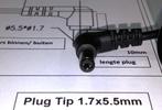 DVE DSA-36W-12 30A 12V 2.5A 30W Adapter tip: 1.7x5.5mm, Ophalen of Verzenden, Zo goed als nieuw