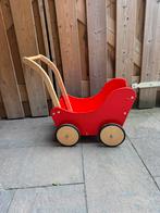 Houten poppenwagen, Kinderen en Baby's, Speelgoed | Houten speelgoed, Ophalen of Verzenden, Gebruikt